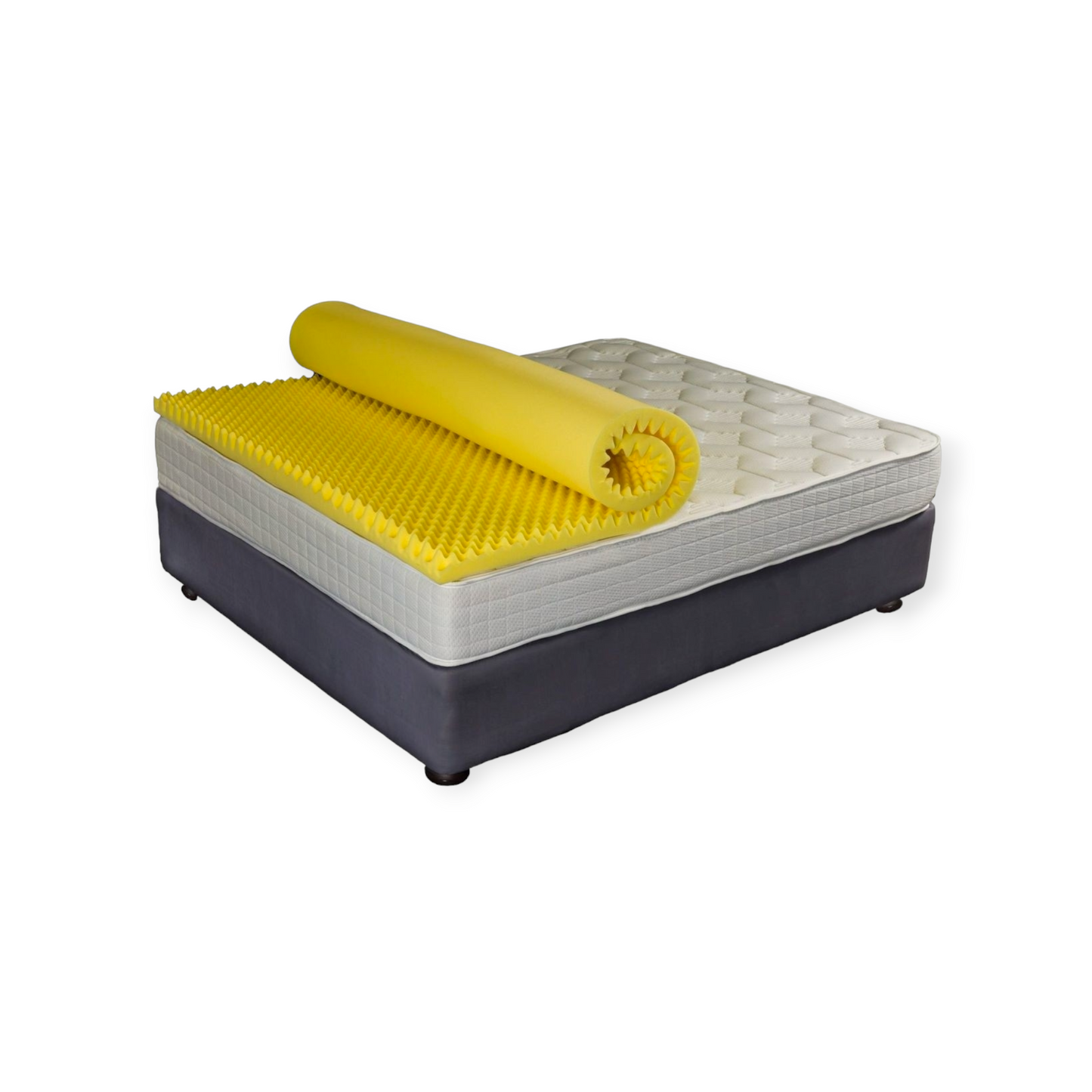 Convoluted Mattress Topper Yellow (Egg Mattress)