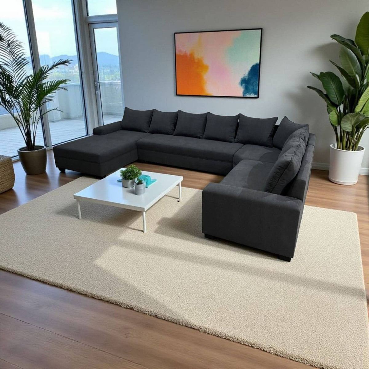Divani U-shaped 6 seater couch with daybed - view 5